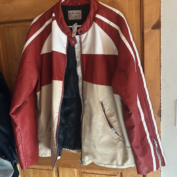 NWT Free People We The Free Retro Vegan Moto Jacket - Picture 12 of 16